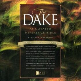 KJV Dake Annotated Reference Bible, Large Print, Bonded leather, Black